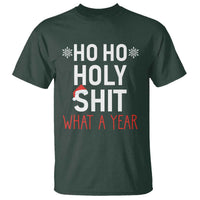 Funny Christmas T Shirt Ho Ho Holy Shit What A Year - Wonder Print Shop