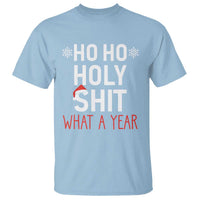 Funny Christmas T Shirt Ho Ho Holy Shit What A Year - Wonder Print Shop