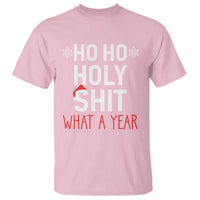 Funny Christmas T Shirt Ho Ho Holy Shit What A Year - Wonder Print Shop
