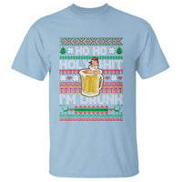 Funny Christmas T Shirt Ho Ho Holy Shit I'm Drunk Santa Drinking Beer - Wonder Print Shop
