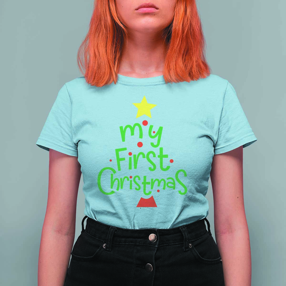 My First Christmas Family Matching T Shirt For Women - Wonder Print Shop