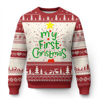 My First Christmas Family Matching Ugly Christmas Sweater - Wonder Print Shop