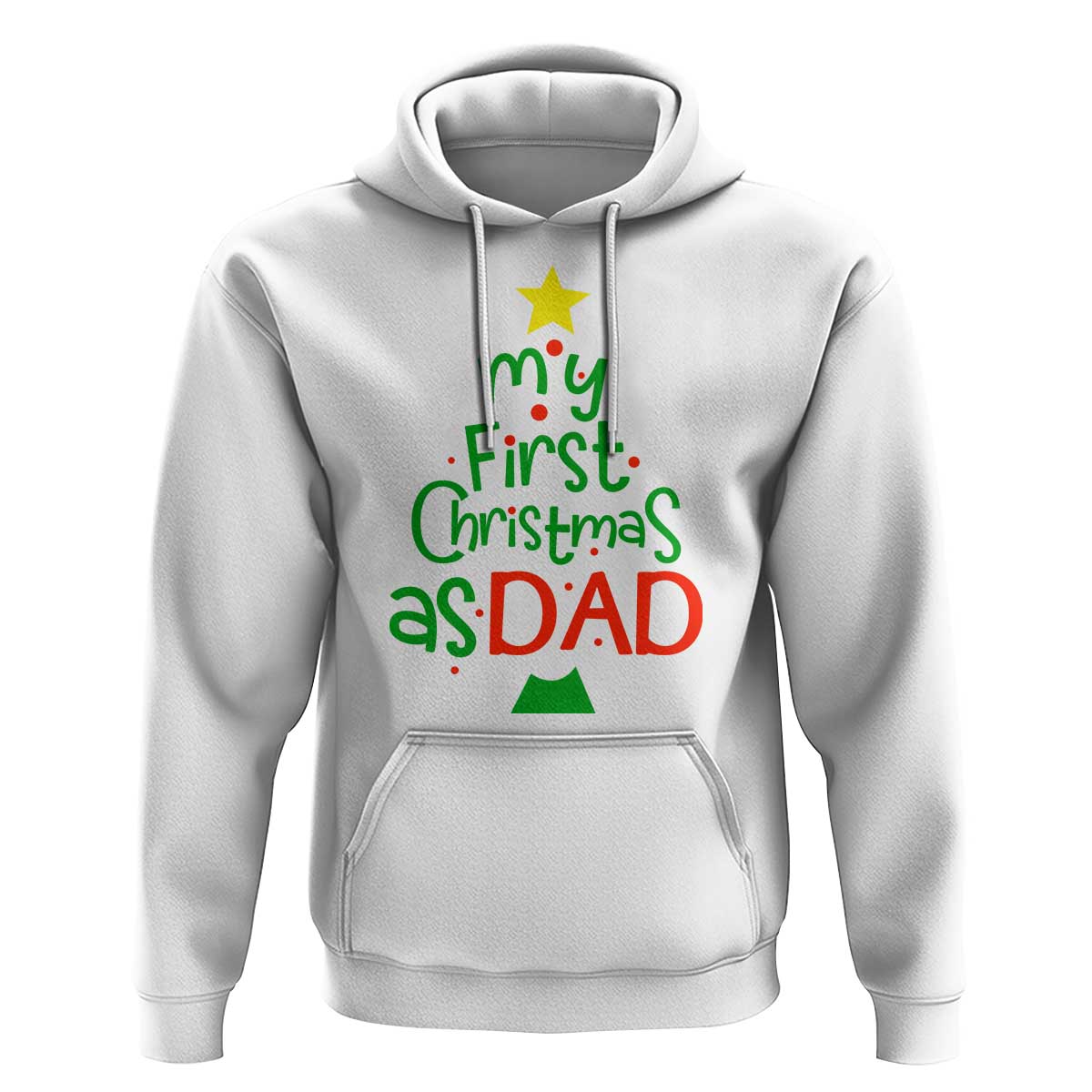My First Christmas As Dad Family Matching Hoodie
