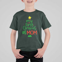My First Christmas As Mom Family Matching T Shirt For Kid - Wonder Print Shop
