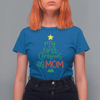 My First Christmas As Mom Family Matching T Shirt For Women - Wonder Print Shop