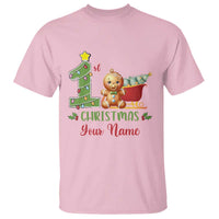 Personalized First Christmas T Shirt Custom Name Baby Gingerbread My 1st Xmas - Wonder Print Shop
