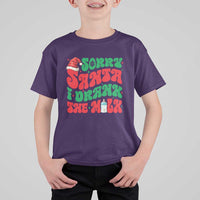 Funny First Christmas T Shirt For Kid Sorry Santa I Drank The Milk - Wonder Print Shop