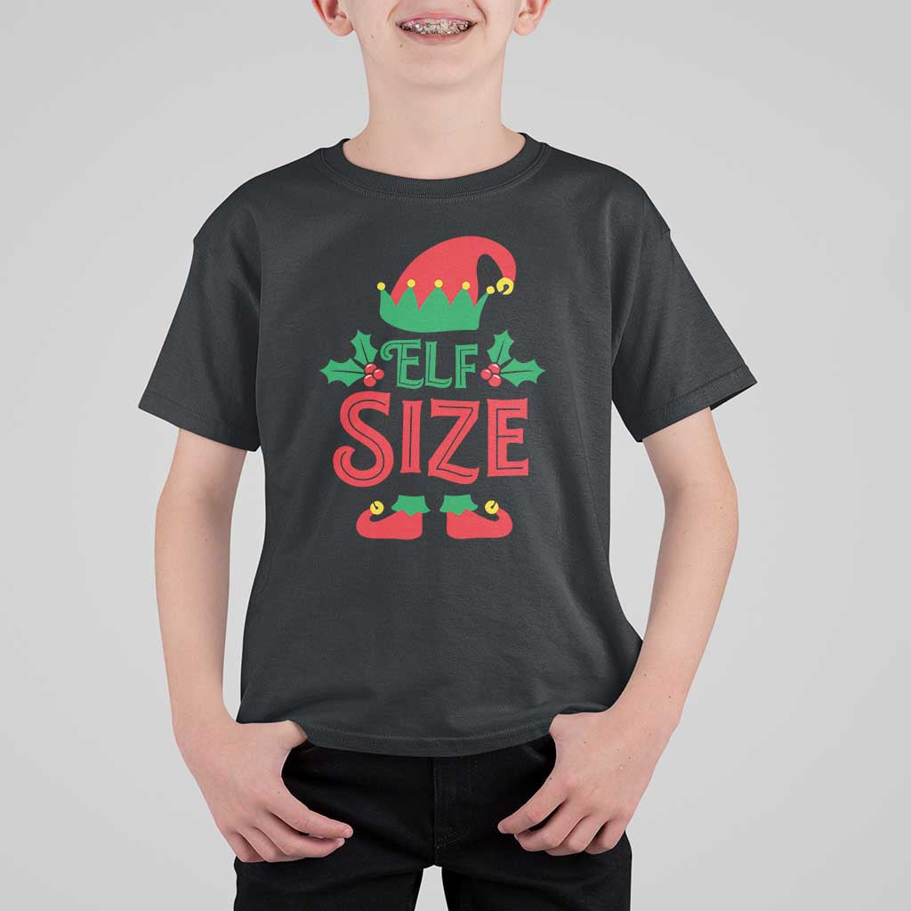 Cute First Christmas ELF Size T Shirt For Kid - Wonder Print Shop