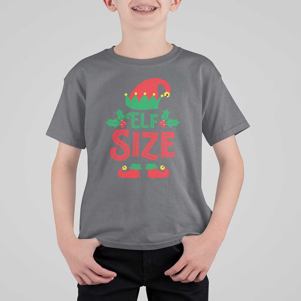 Cute First Christmas ELF Size T Shirt For Kid - Wonder Print Shop