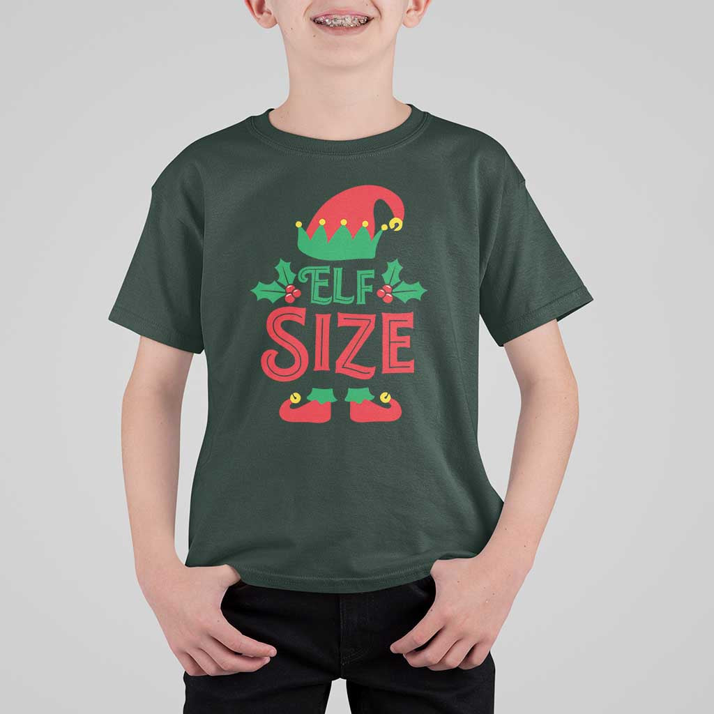 Cute First Christmas ELF Size T Shirt For Kid - Wonder Print Shop