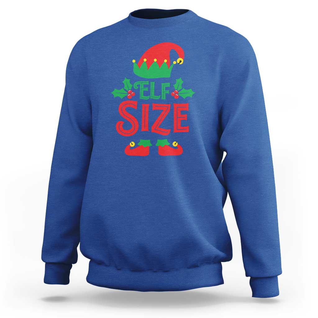Cute First Christmas ELF Size Sweatshirt - Wonder Print Shop