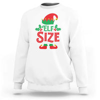 Cute First Christmas ELF Size Sweatshirt - Wonder Print Shop