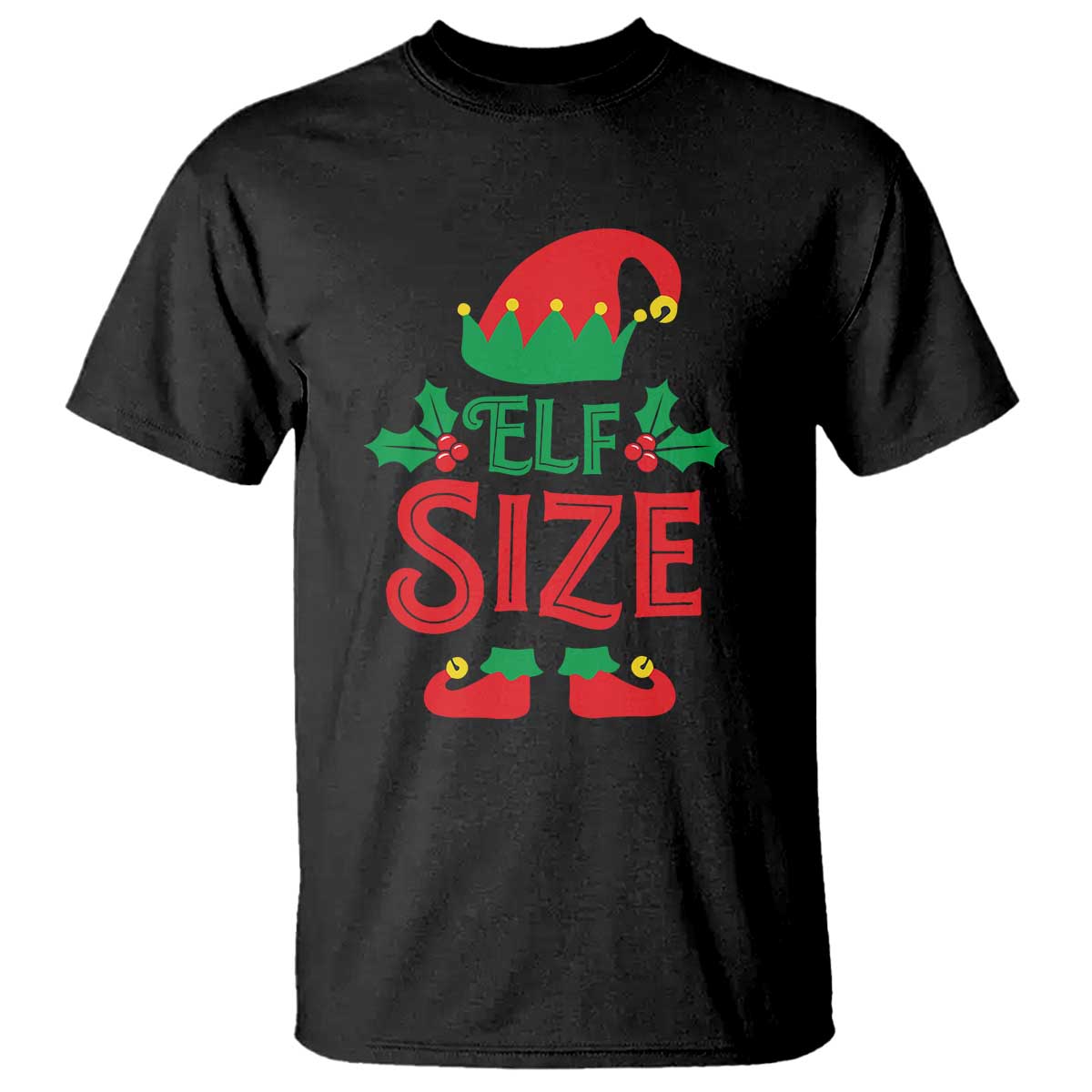 Cute First Christmas ELF Size T Shirt - Wonder Print Shop