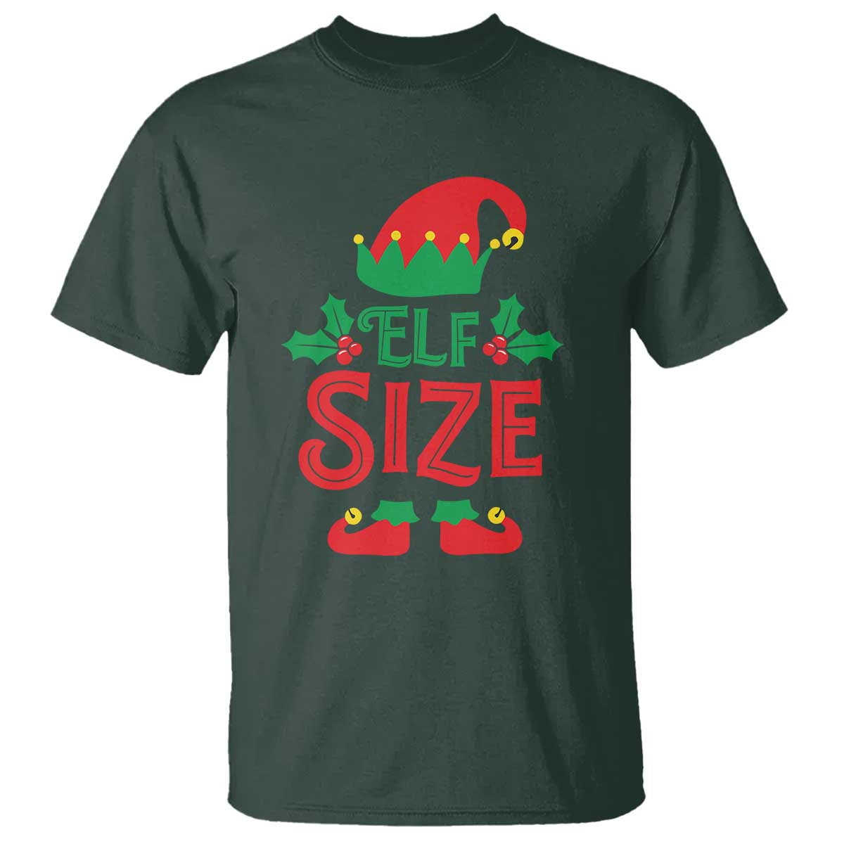 Cute First Christmas ELF Size T Shirt - Wonder Print Shop