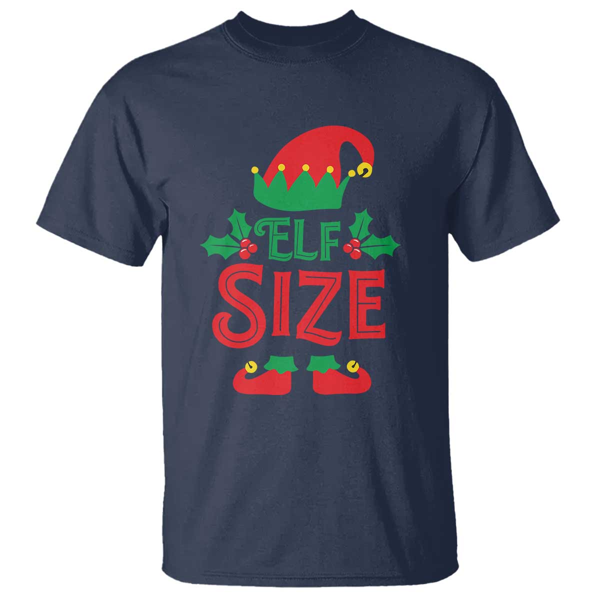 Cute First Christmas ELF Size T Shirt - Wonder Print Shop