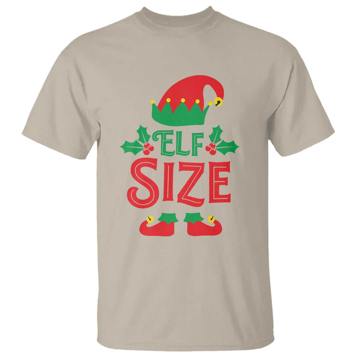 Cute First Christmas ELF Size T Shirt - Wonder Print Shop