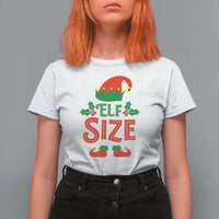 Cute First Christmas ELF Size T Shirt For Women - Wonder Print Shop