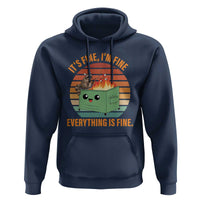 Funny Dumpster Fire Hoodie It's Fine I'm Fine Everything's Fine Raccoon