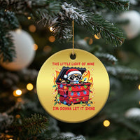 Funny Xmas Christmas Ornament This Little Light Of Mine Lil Dumpster Fire - Wonder Print Shop
