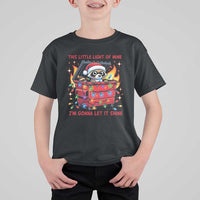 Funny Christmas T Shirt For Kid This Little Light Of Mine Lil Dumpster Fire - Wonder Print Shop