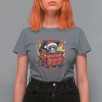 Funny Christmas T Shirt For Women This Little Light Of Mine Lil Dumpster Fire - Wonder Print Shop