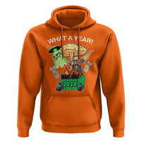 Funny Christmas What A Year Dumpster Fire Hoodie