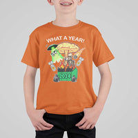 Funny Christmas What A Year Dumpster Fire T Shirt For Kid - Wonder Print Shop
