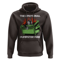 Funny Emotional Dumpster Fire Skeleton Hoodie