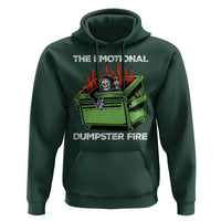 Funny Emotional Dumpster Fire Skeleton Hoodie