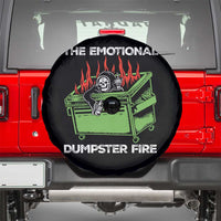 Funny Emotional Dumpster Fire Skeleton Spare Tire Cover