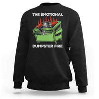 Funny Emotional Dumpster Fire Skeleton Sweatshirt - Wonder Print Shop