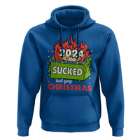 Funny Dumpster Fire Sucked But Yay Christmas 2024 Hoodie