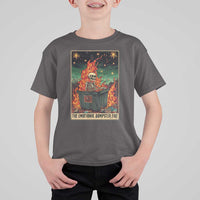Emotional Dumpster Fire Skeleton Tarot Card T Shirt For Kid - Wonder Print Shop