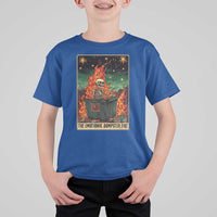 Emotional Dumpster Fire Skeleton Tarot Card T Shirt For Kid - Wonder Print Shop
