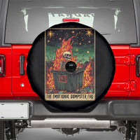 Emotional Dumpster Fire Skeleton Tarot Card Spare Tire Cover