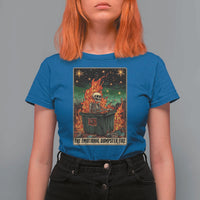 Emotional Dumpster Fire Skeleton Tarot Card T Shirt For Women - Wonder Print Shop