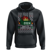 Funny Shitty Christmas 2024 Dumpster Fire Hoodie