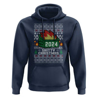 Funny Shitty Christmas 2024 Dumpster Fire Hoodie
