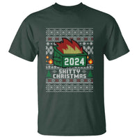 Funny Shitty Christmas 2024 Dumpster Fire T Shirt - Wonder Print Shop