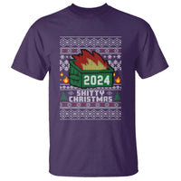 Funny Shitty Christmas 2024 Dumpster Fire T Shirt - Wonder Print Shop