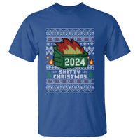 Funny Shitty Christmas 2024 Dumpster Fire T Shirt - Wonder Print Shop