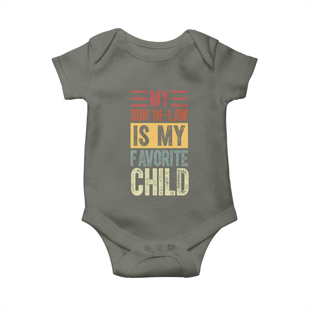 Funny My Son In Law Is My Favorite Child Baby Onesie