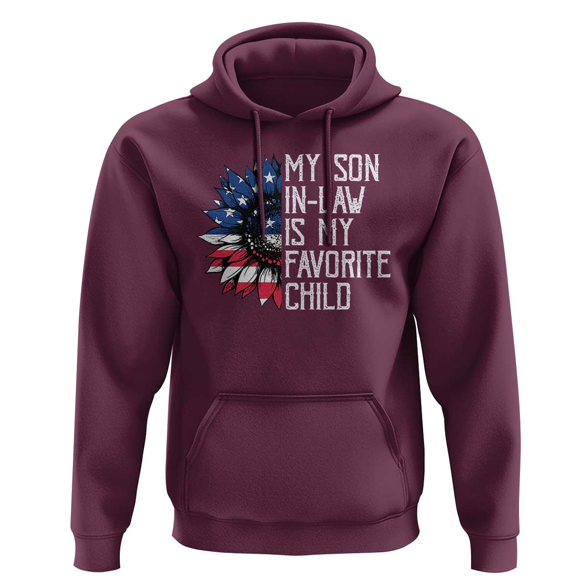 Funny My Son In Law Is My Favorite Child Hoodie American Flag Sunflower