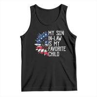 Funny My Son In Law Is My Favorite Child Tank Top American Flag Sunflower