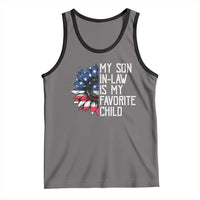 Funny My Son In Law Is My Favorite Child Tank Top American Flag Sunflower