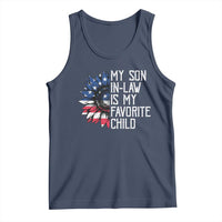 Funny My Son In Law Is My Favorite Child Tank Top American Flag Sunflower