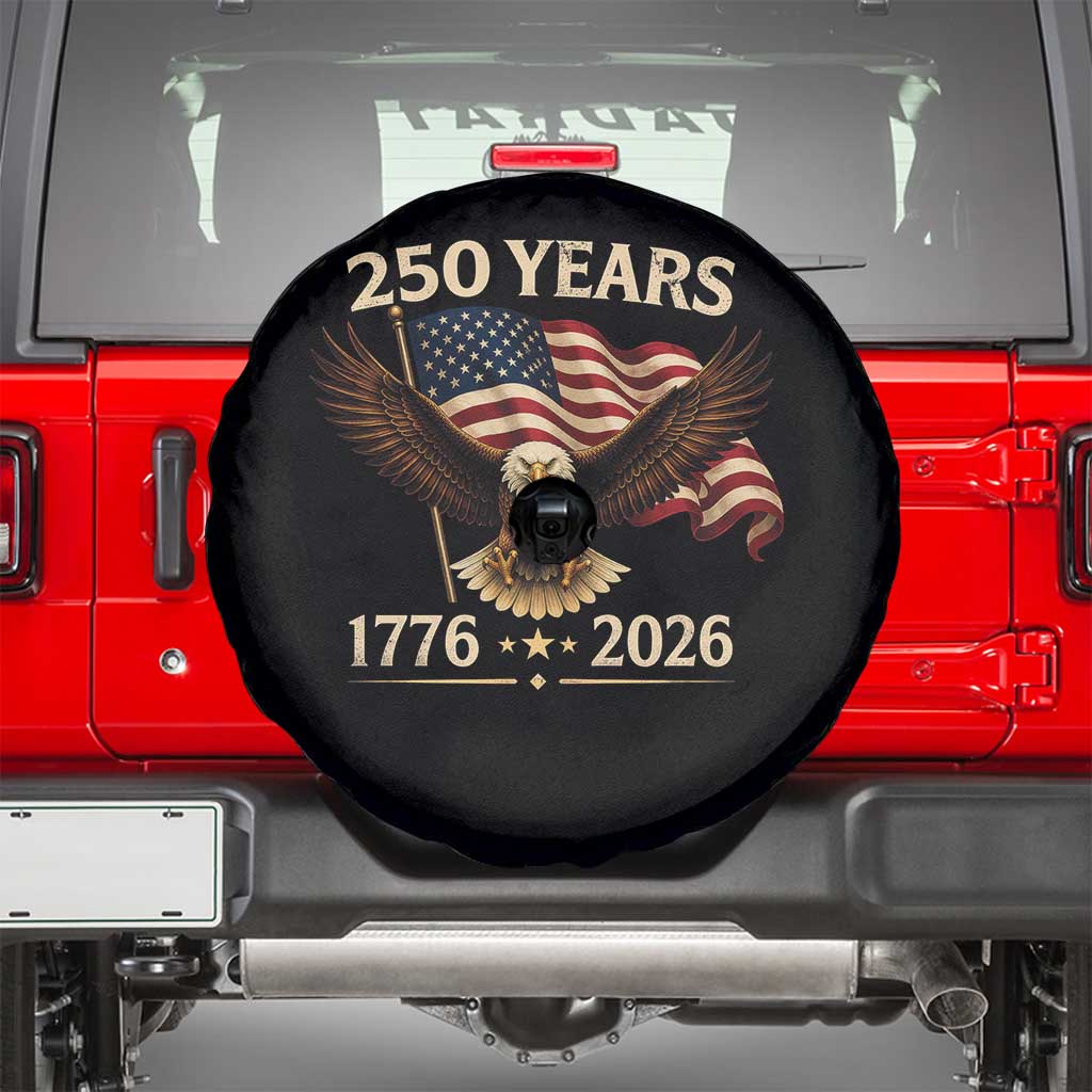 250 Anniversary USA Patriotic Eagle Spare Tire Cover 250th 4th Of July 1776 2026 Flag