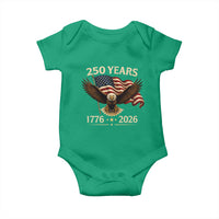 250 Anniversary USA Patriotic Eagle Baby Onesie 250th 4th Of July 1776 2026 Flag