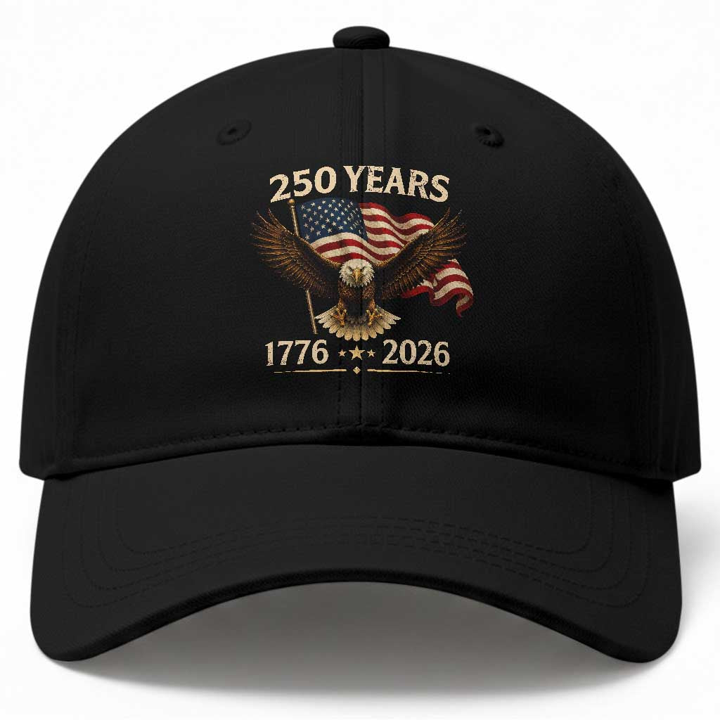 250 Anniversary USA Patriotic Eagle Baseball Cap 250th 4th Of July 1776 2026 Flag