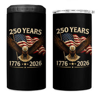 250 Anniversary USA Patriotic Eagle 4 in 1 Can Cooler Tumbler 250th 4th Of July 1776 2026 Flag